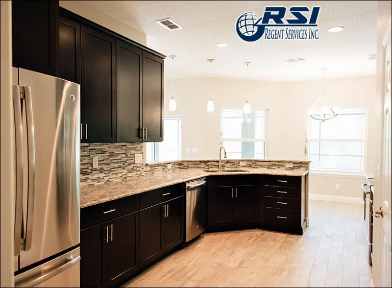 A modern kitchen remodel from your trusted Brevard County building contractor.